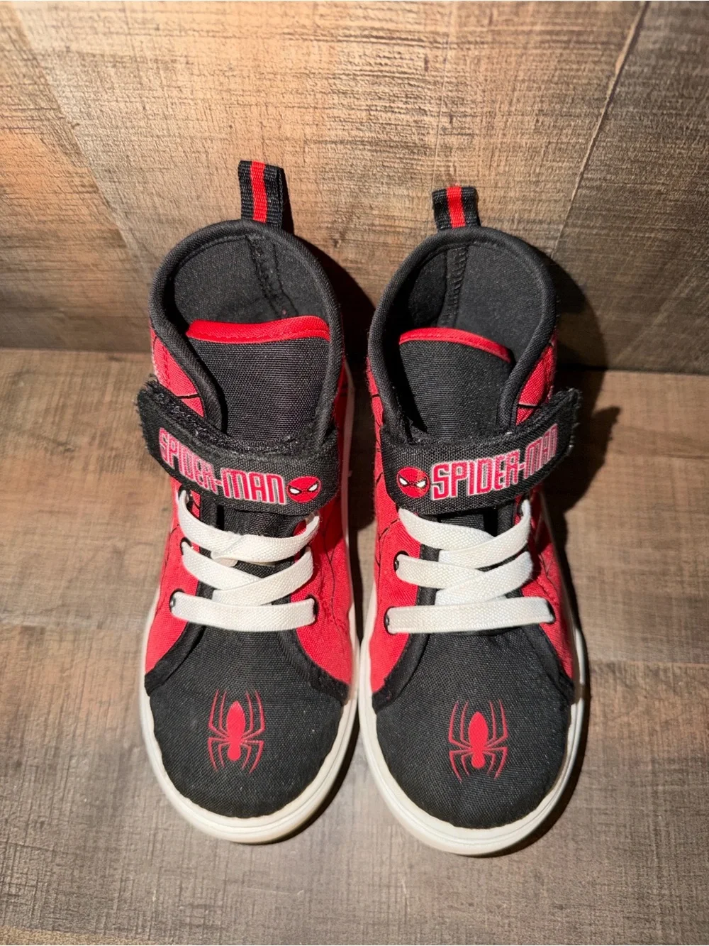 Marvel Spider-Man Hi-Top Sneakers Toddler US 10